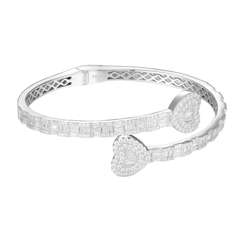 Heart Cuff Bracelet Bangle