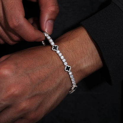 Clover Charm Tennis Bracelet