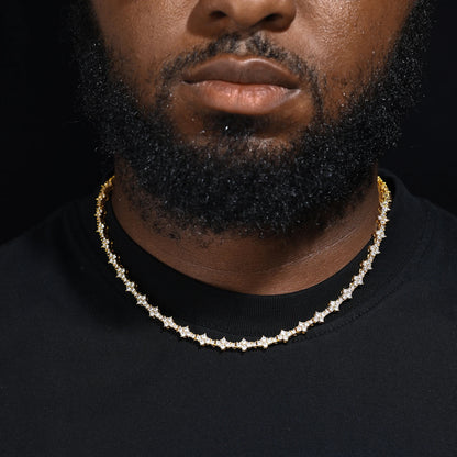 Cross Star Tennis Chain