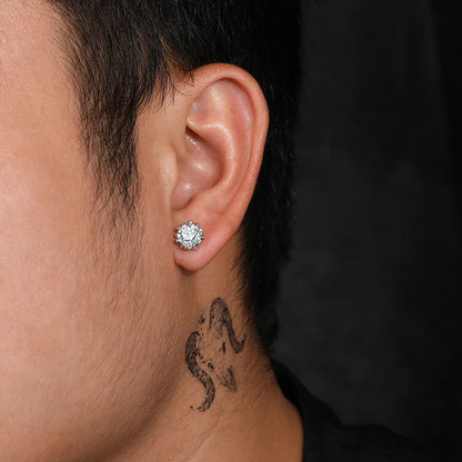 6 Prong SilverStud Earring