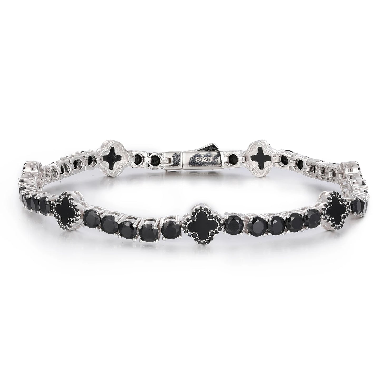 Clover Charm Tennis Bracelet