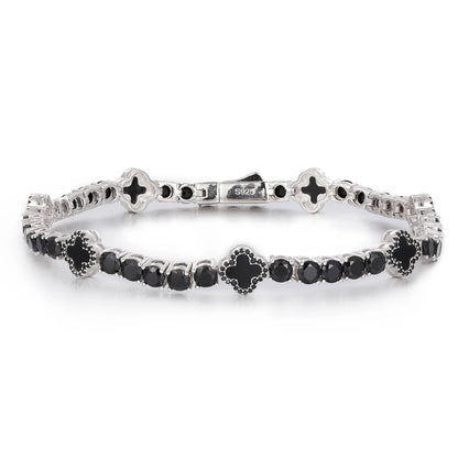Clover Charm Tennis Bracelet