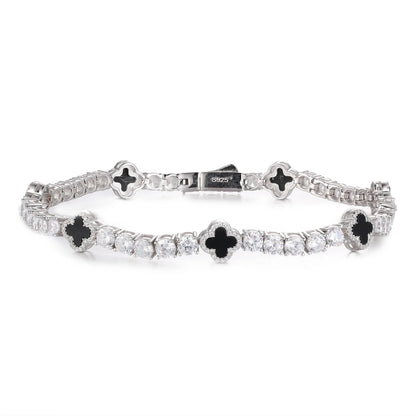 Clover Charm Tennis Bracelet