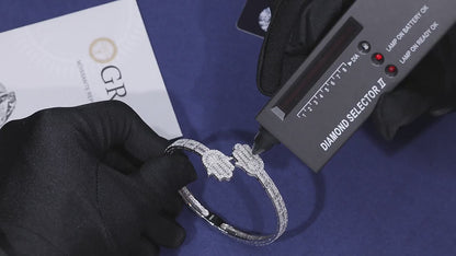 Hand Cuff Baguette Bangle