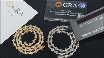 Cross Star Tennis Chain