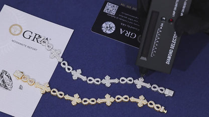 Infinity Cross Cuban Bracelet