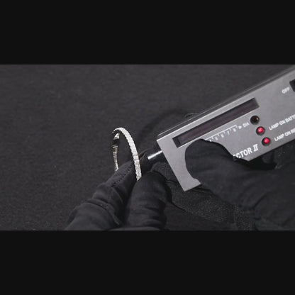 3.8 mm Baguette Cuff Bangle