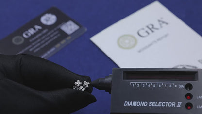 Princess Cut Stud Earring