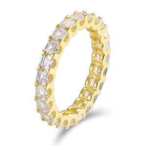 Princess Cut Infinity Ring