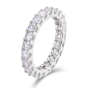 Princess Cut Infinity Ring