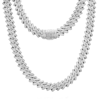 14mm Baguette Cuban chain