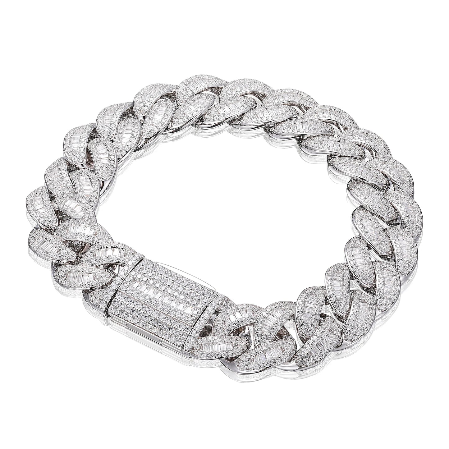 14mm Baguette Cuban Bracelet